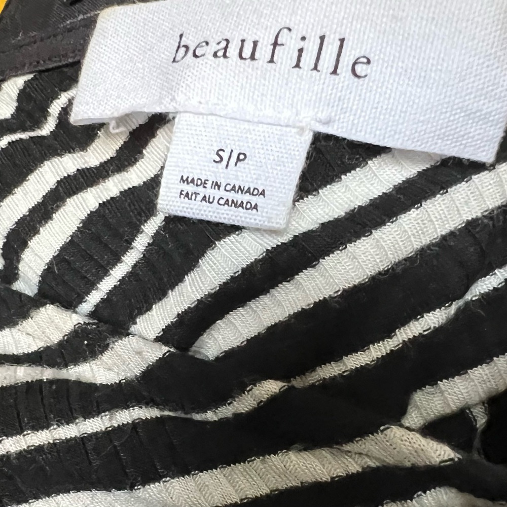 Beaufille Monochrome Zebra Pattern Top - Picture 3 of 3